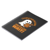 Häkeln Geister Garn Halloween Design Notizblock (Linke Seite)