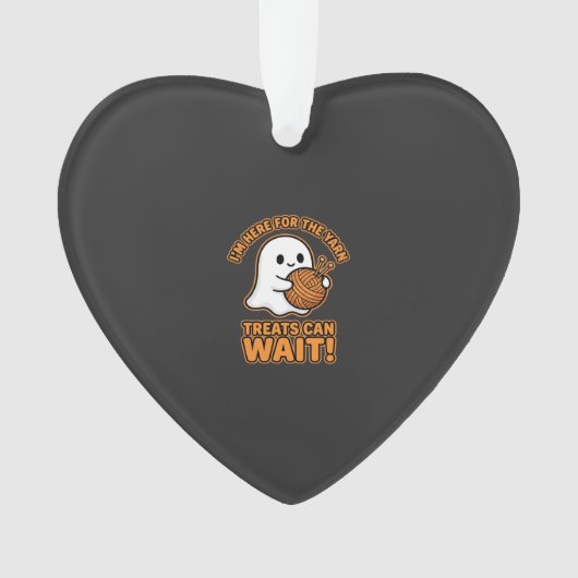 Häkeln Geister Garn Halloween Design Ornament (Vorderseite)