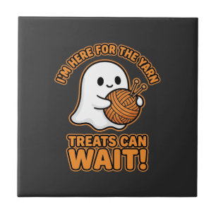 Häkeln Ghost Garn Halloween Design Fliese