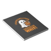 Häkeln Ghost Garn Halloween Design Notizblock (angewinkelt)
