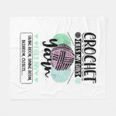 Häkeln - Häkeltische Tage Fleecedecke (Vorderseite (Horizontal))