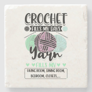 Häkeln - Häkeltische Tage Steinuntersetzer