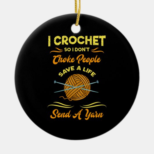 Häkeln Keramik Ornament (Vorne)