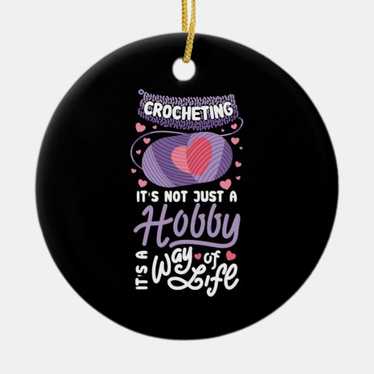 Häkeln Keramik Ornament (Vorne)