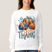 Häkeln mit Latch-Hook-Garn - Dankeschön Sweatshirt (Vorderseite)