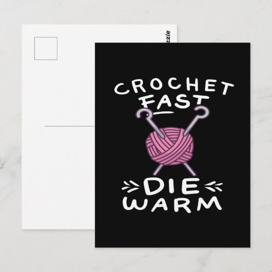 Häkeln Postkarte (Vorne/Hinten)