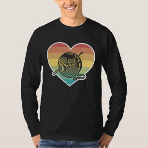 Häkeln Quilter Garn Haken Oma Mutter T-Shirt