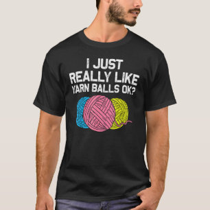 Häkeln Quilting Nähen Frauen Mädchen T-Shirt