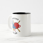 Häkeln Sie oder die Tätowierung Zweifarbige Tasse (Vorderseite Links)