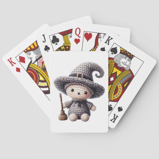 Häkeln Sie süße Hexe Spielkarten (Rückseite)