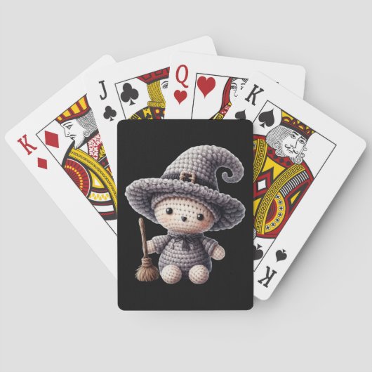 Häkeln Sie süße Hexe Spielkarten (Rückseite)
