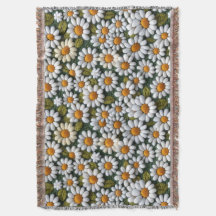 Häkeln Sie weiße Gänseblümchen Frühlingswildblumen