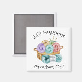 Häkeln Sie weiter mit Persönlichkeit Magnet (Vorderseite/Rückseite)