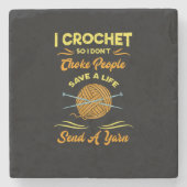 Häkeln Steinuntersetzer (Vorderseite)