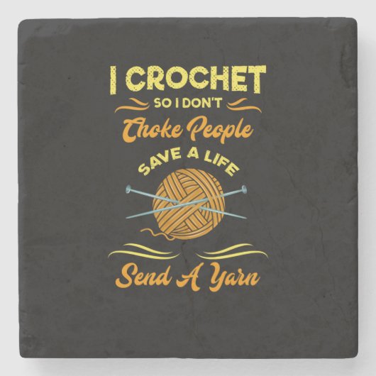 Häkeln Steinuntersetzer (Vorderseite)