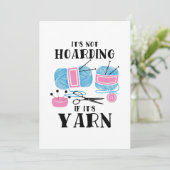 Häkeln Stricken Geschenke Einladung (Stehend Vorderseite)