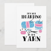 Häkeln Stricken Geschenke Einladung (Vorne/Hinten)