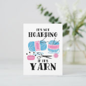 Häkeln Stricken Geschenke Postkarte (Stehend Vorderseite)