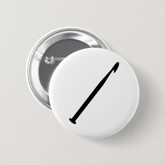 Häkelnadel Button (Vorne & Hinten)