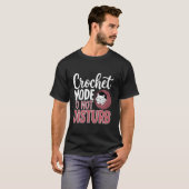 Häkelnde Katze Häkeln T-Shirt (Vorne ganz)