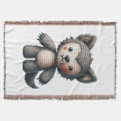 Häkelnder Werwolf Decke (Vorderseite)