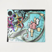 Haken #1 Tapestry Wandteppich (Vorderseite (Horizontal))