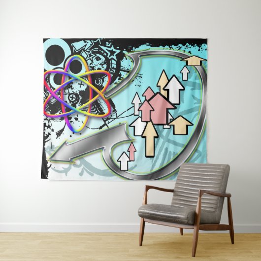 Haken #1 Tapestry Wandteppich (Beispiel (Horizontal))