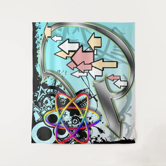 Haken #1 Tapestry Wandteppich (Vorderseite)