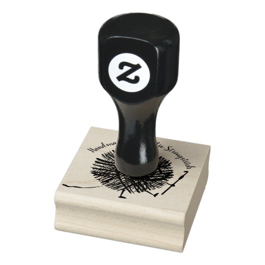 Haken aus Garn, handgefertigt mit Liebe-Gummi-Brie Gummistempel (Stempel)