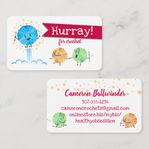 Haken aus niedlichem Springgreifer Visitenkarte