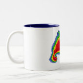 Haken-Echo Zweifarbige Tasse (Links)