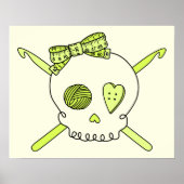 Haken (gelber Hintergrund) Poster (Vorne)