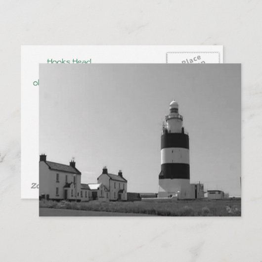 Haken Head light House— Irland Postkarte (Vorne/Hinten)
