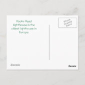 Haken Head light House— Irland Postkarte (Rückseite)