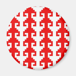 "Haken" Magnet - Rot/Weiß