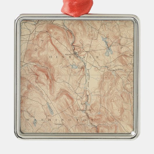 Haken, Massachusetts Silbernes Ornament (Vorne)