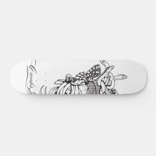 Haken u. Schloss-Medusa-Kern 1 Skateboard (Horizontal)