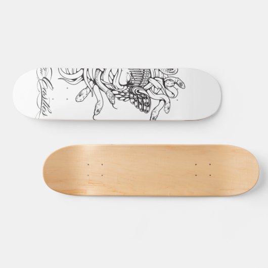 Haken u. Schloss-Medusa-Kern 2 Skateboard (Horizontal)