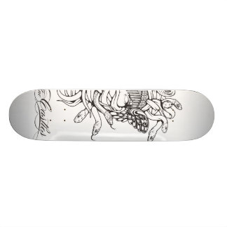 Haken u. Schloss-Medusa-Kern 2 Skateboard