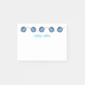 Haken und Ball aus Garn, mit Ihrem Namen Post-it Klebezettel (Vorderseite)