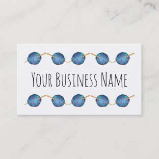 Haken und Garn personalisiert, Ihr Geschäft Visitenkarte