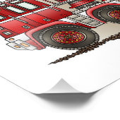 Haken- und Ladenfeuerwagen Fotodruck (Ecke)