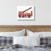 Haken- und Ladenfeuerwagen Leinwanddruck (Insitu (Schlafzimmer))