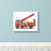 Haken- und Ladenfeuerwagen Leinwanddruck (Insitu (Holzboden))
