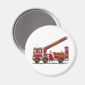 Haken- und Ladenfeuerwagen Magnet (Vorderseite/Rückseite)