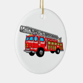 Haken-und Leiter-Feuer-Motor Keramikornament (Rechts)