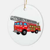 Haken-und Leiter-Feuer-Motor Keramikornament (Links)