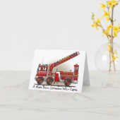 Haken-und Leiter-Löschfahrzeug-Anmerkungs-Karte Karte (Gelbe Blume)