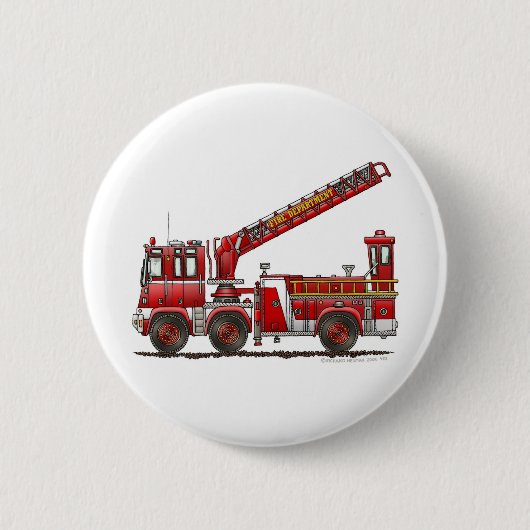 Haken-und Leiter-Löschfahrzeug Button (Vorderseite)