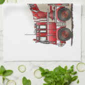 Haken-und Leiter-Löschfahrzeug Küchentuch (Gefaltet)